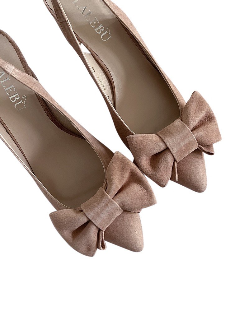 Zapato Audrey nude destalonado 6 cms