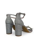 Sandalia Brillo Plata