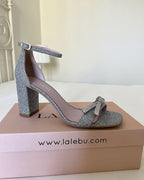 Sandalia Brillo Plata