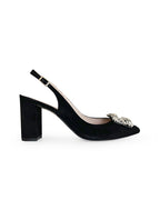 Zapato Cinderella Negro Destalonado 8 cms