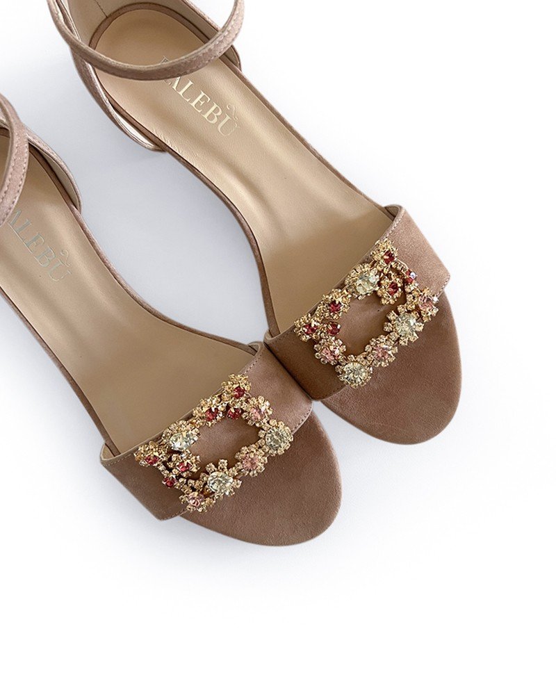Sandalia Cinderella Plana Nude