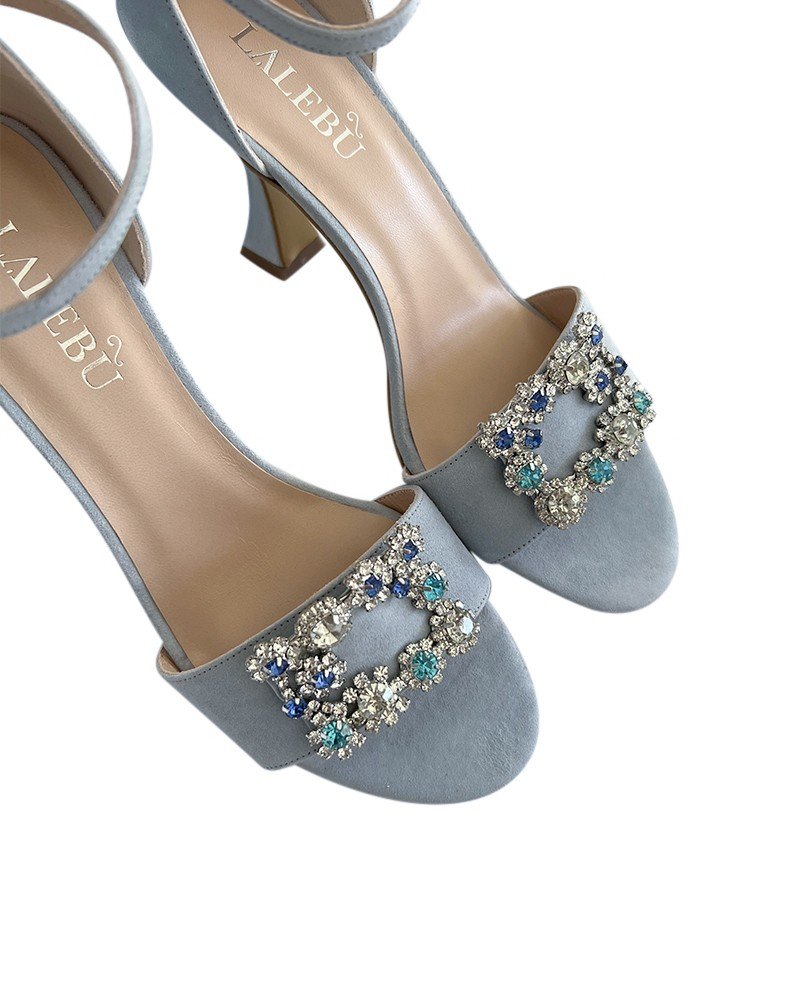 Sandalia Cinderella Azul 10 cms