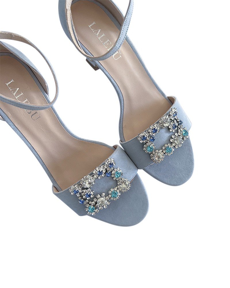 Sandalia Cinderella Azul 8 cms