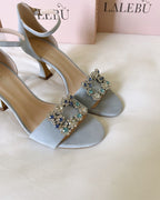 Sandalia Cinderella Negro 8 cms