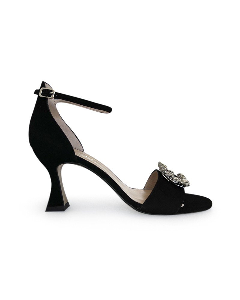 Sandalia Cinderella Negro 8 cms