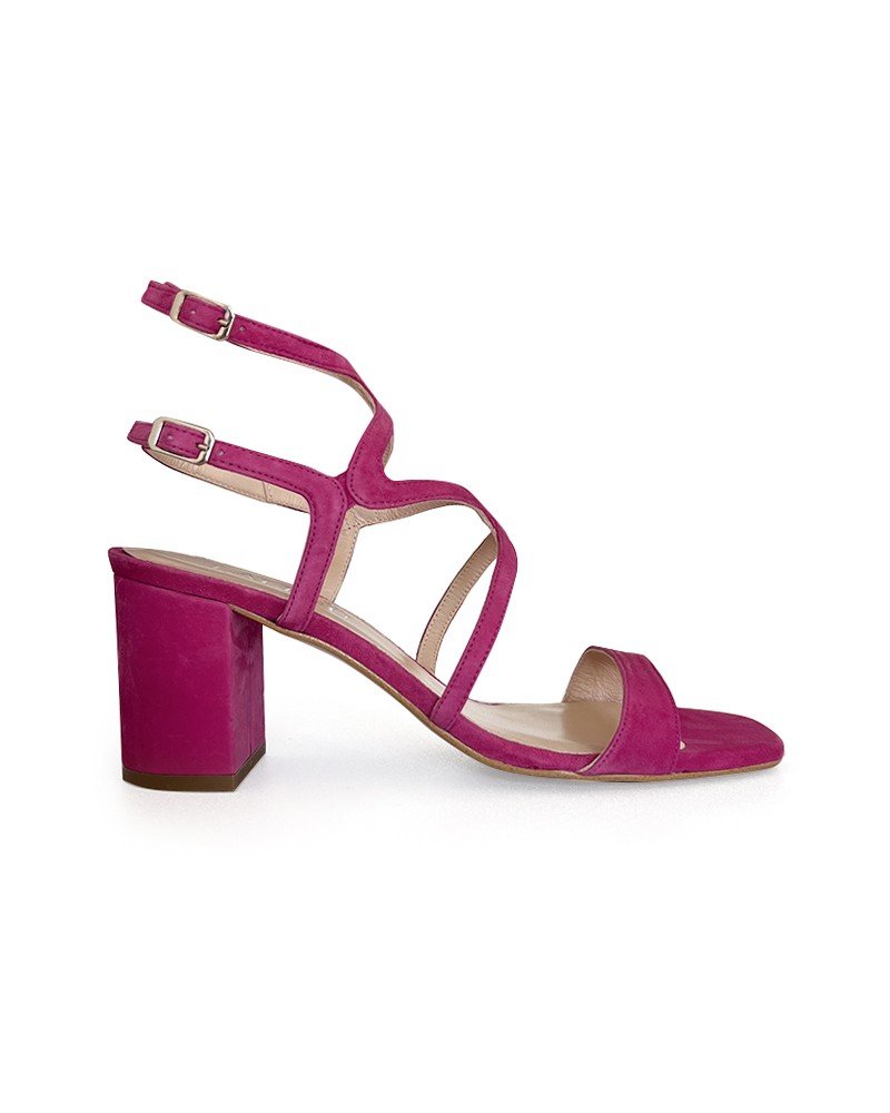 Sandalia Roma fucsia 7,5 cms