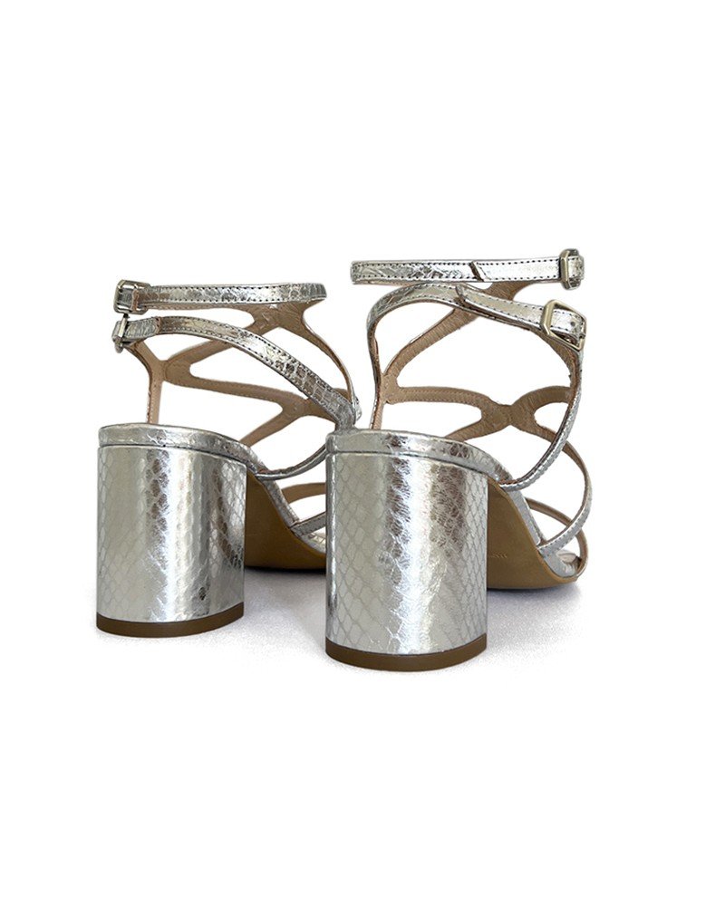 Sandalia Roma Plata 7,5 cms