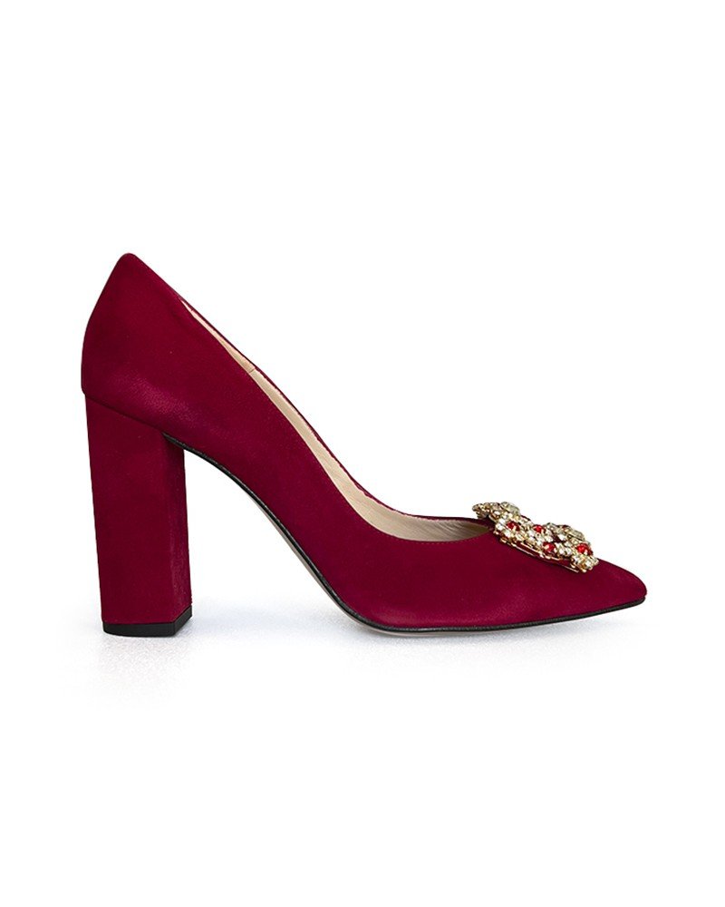 Zapato Cinderella Burdeos 10 cms