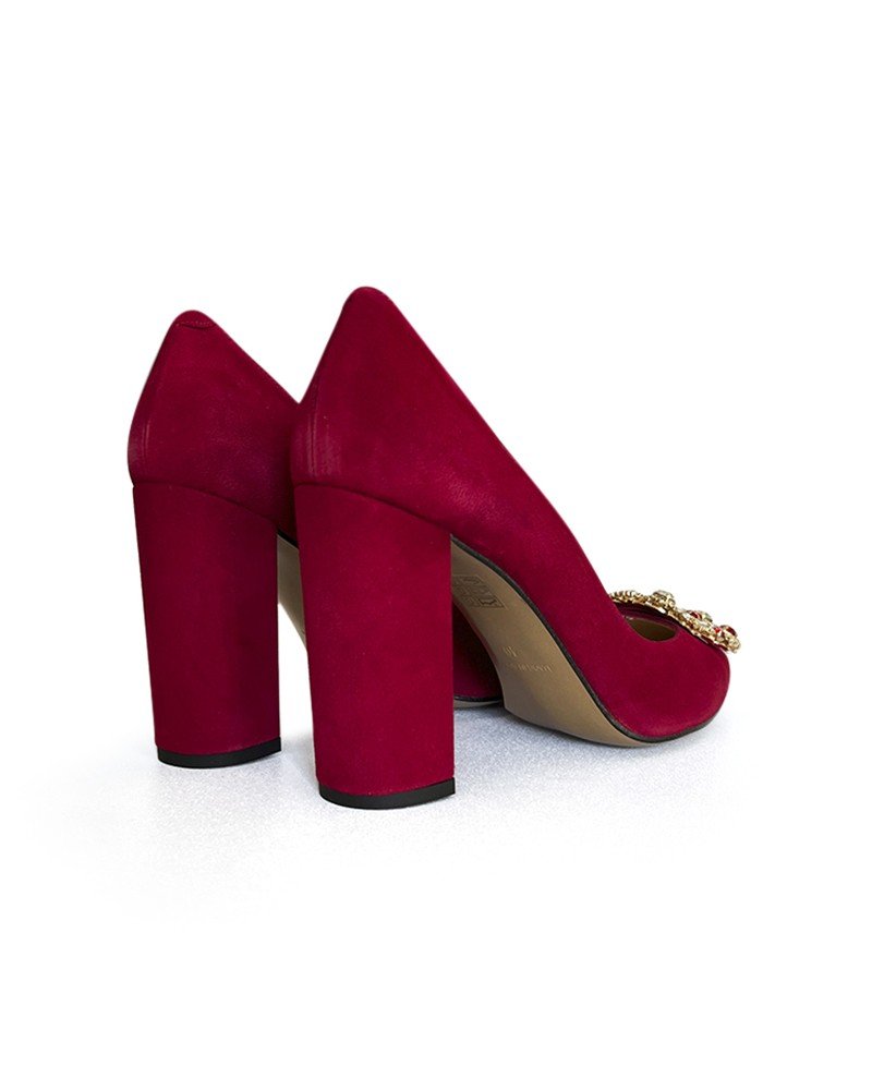Zapato Cinderella Burdeos 10 cms