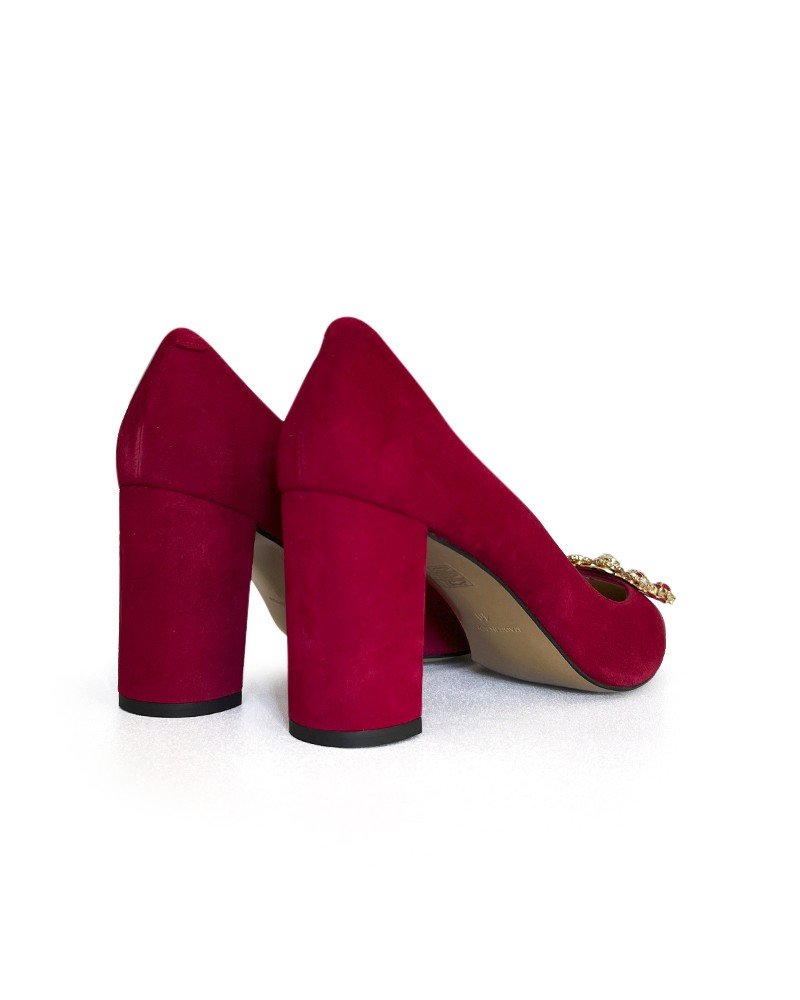 Zapato Cinderella burdeos 8 cms