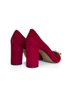 Zapato Cinderella burdeos 8 cms