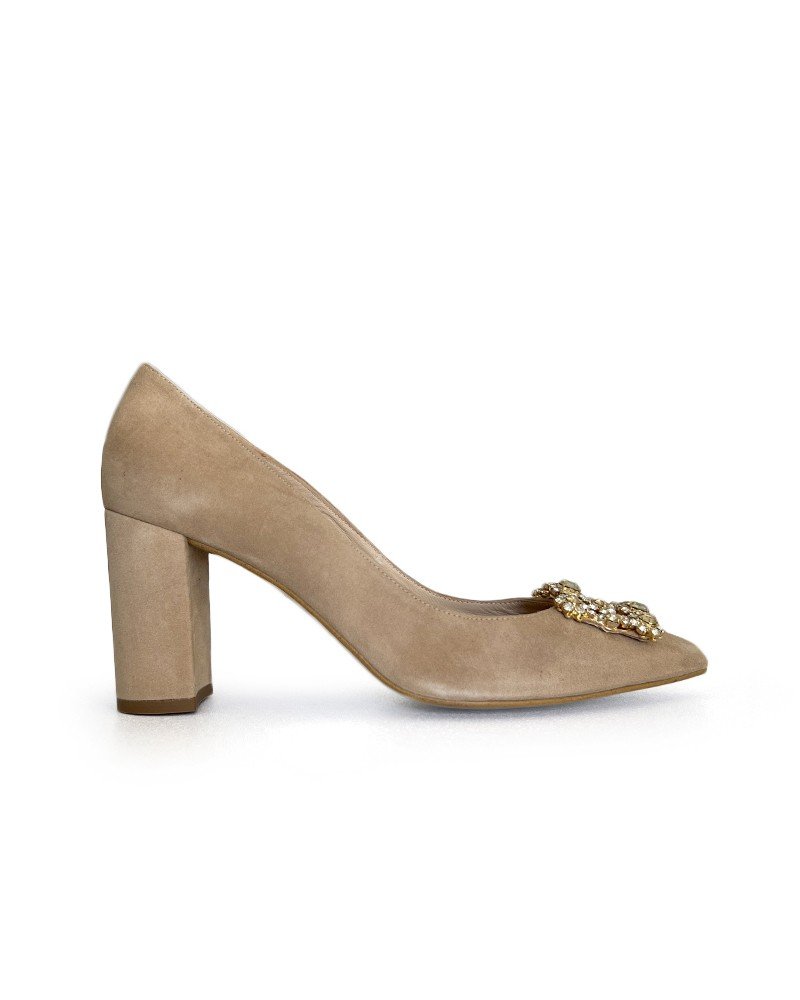 Zapato Cinderella Beige 8 cms