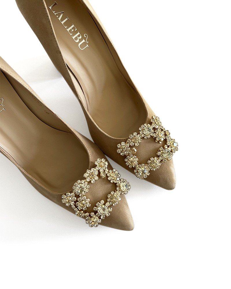 Zapato Cinderella Beige 8 cms