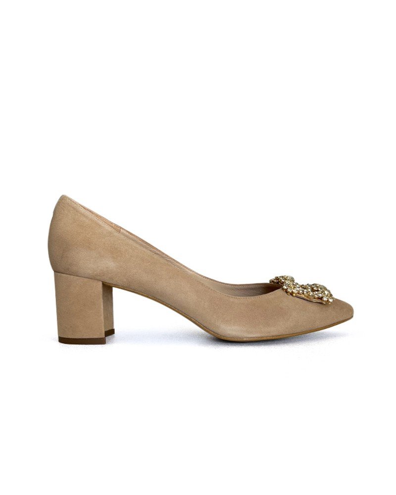 Zapato Cinderella beige 6 cms