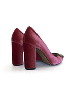 Zapato Cinderella Terciopelo Fresa 10 cms