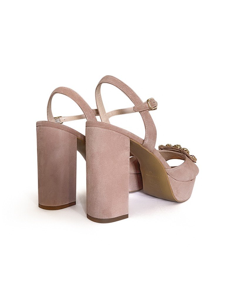 Sandalia Cinderella Plataforma Nude 12 cms