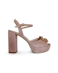 Sandalia Cinderella Plataforma Nude 12 cms