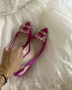 Zapato Cinderella fucsia Destalonado 6 cms