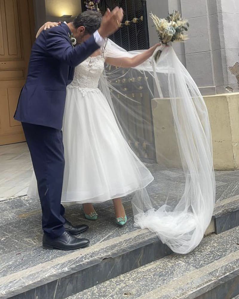 Zapato Cinderella Turquesa 8 cms