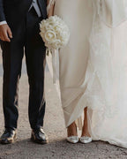 Zapato Cinderella blanco destalonado 10 cms