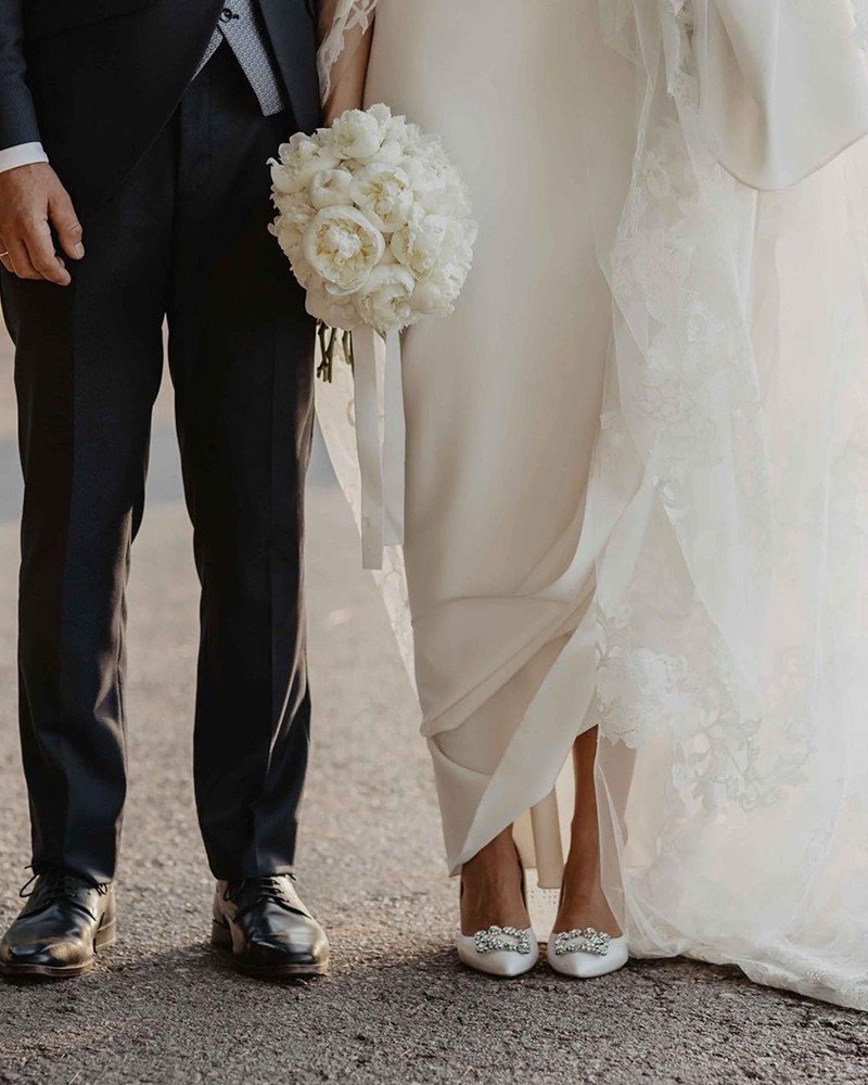 Zapato Cinderella blanco destalonado 10 cms