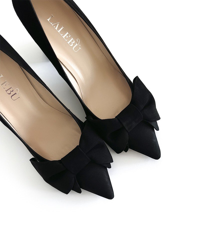 Zapato Audrey negro 8 cms