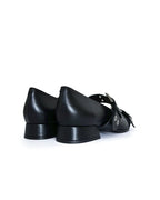 Zapato plano hebilla negro