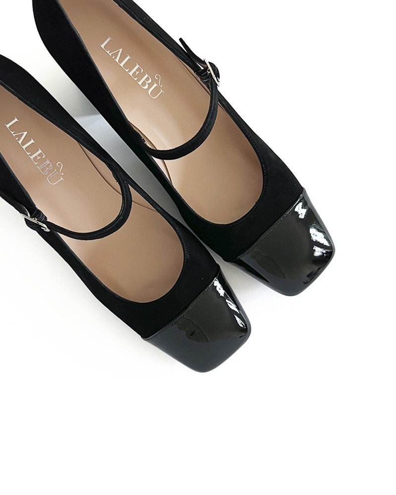 Zapato Mary Jane negro 6,5 cms