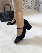 Zapato Mary Jane negro 6,5 cms