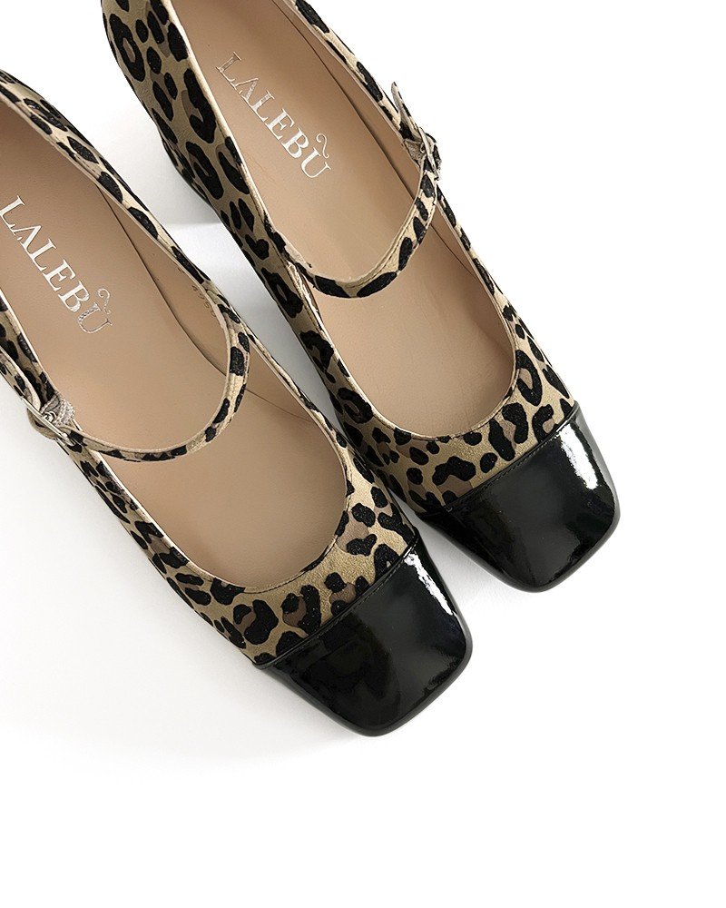 Zapato Mary Jane animal print 6,5 cms