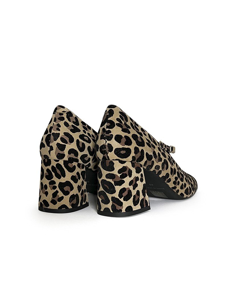 Zapato Mary Jane animal print 6,5 cms