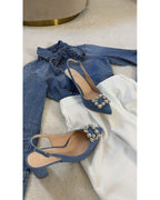 Zapato Cinderella Tejano 8 cms