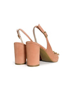 Zapato Cinderella Salmón Destalonado 8 cms