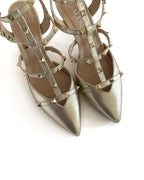 Zapato Tachuelas Dorado 6 cms