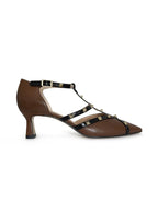 Zapato Tachuelas Chocolate 6 cms