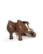 Zapato Tachuelas Chocolate 6 cms