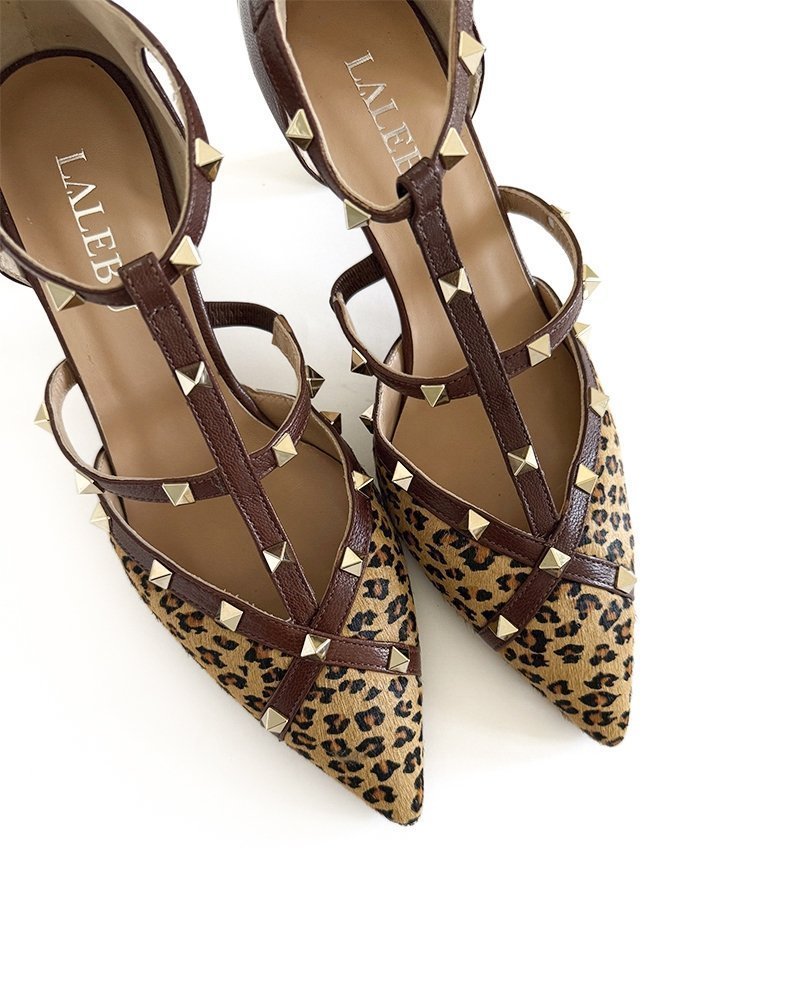 Zapato Tachuelas Animal Print 6 cms