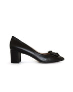 Zapato Cinderella Negro Piel 6 cms