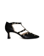 Zapato Tachuelas Negro 6 cms