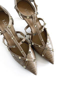 Zapato Tachuelas Coco Beige 6 cms