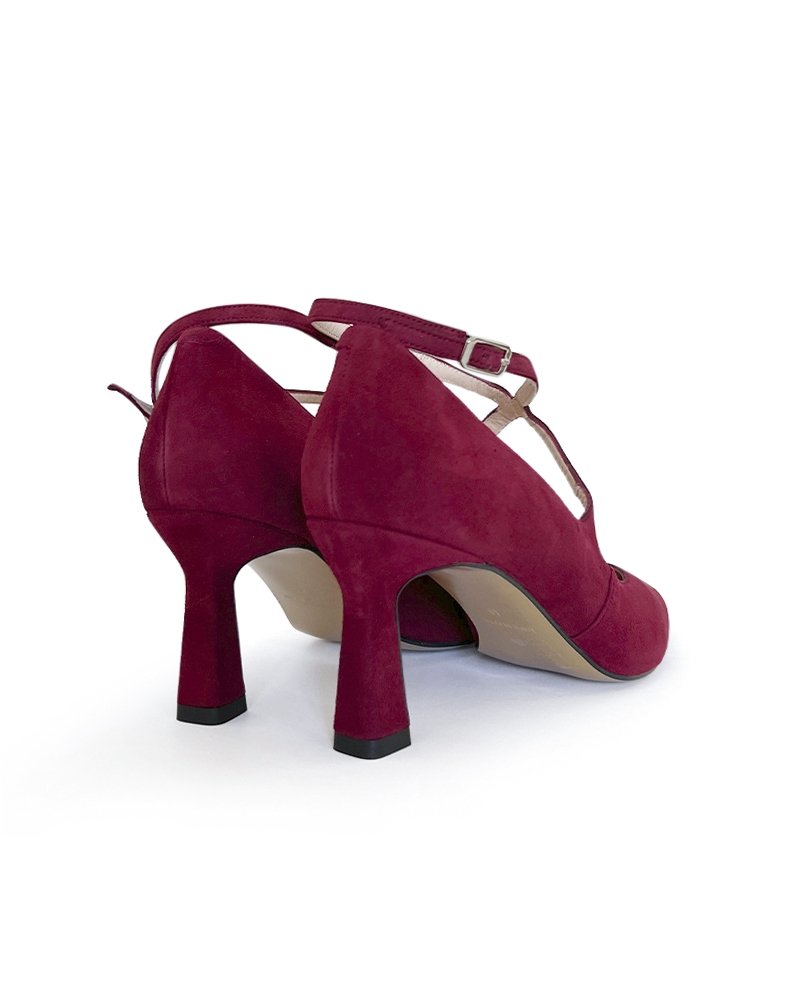 Zapato Cruz Burdeos