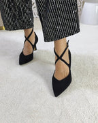 Zapato Cruz Negro
