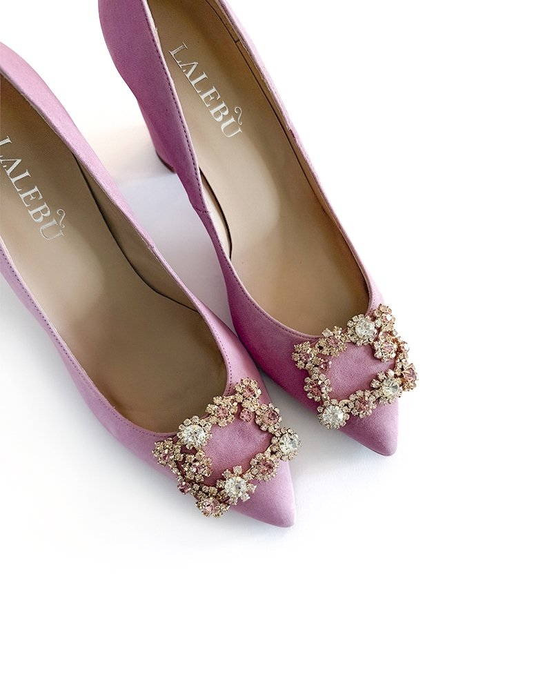 Zapato Cinderella rosa 8 cms