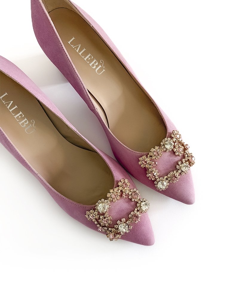 Zapato Cinderella rosa 6 cms