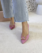 Zapato Cinderella rosa 6 cms