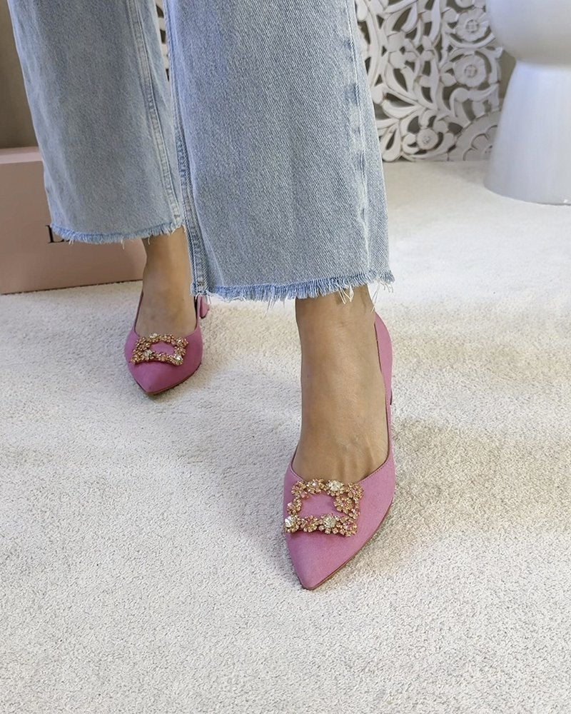 Zapato Cinderella rosa 6 cms