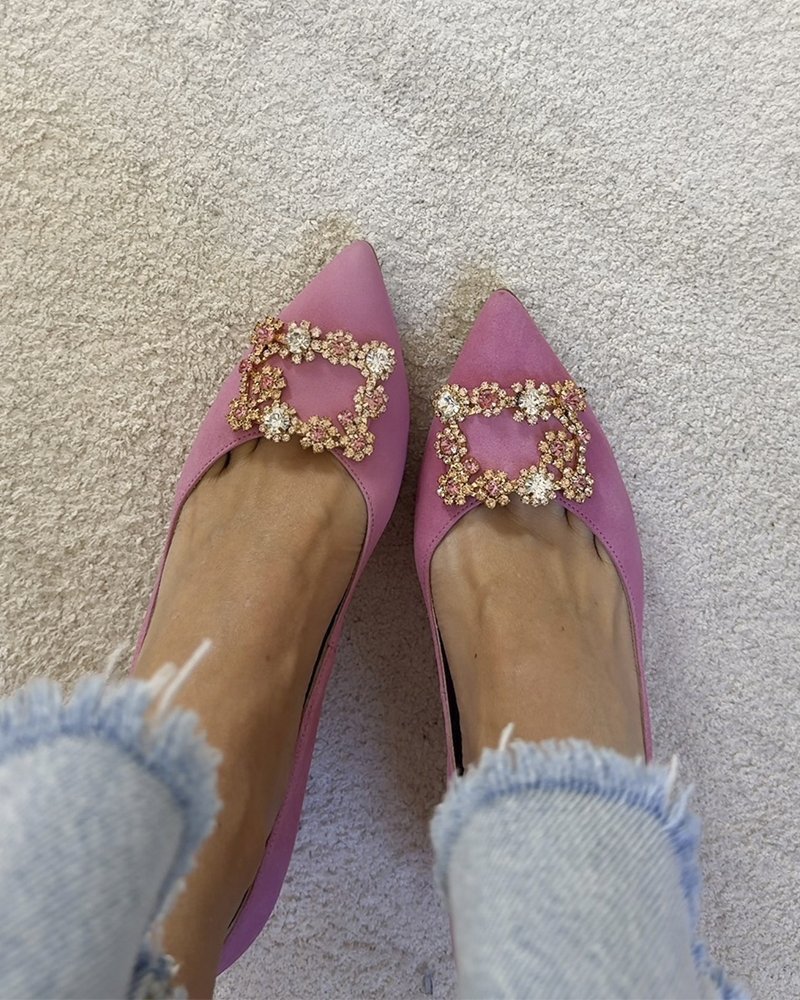 Zapato Cinderella rosa 8 cms