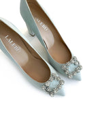 Zapato Cinderella Aguamarina 8 cms