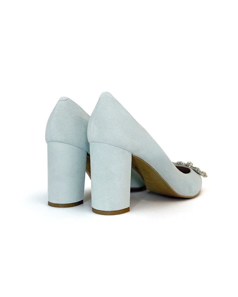 Zapato Cinderella Aguamarina 8 cms