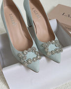 Zapato Cinderella Aguamarina 8 cms